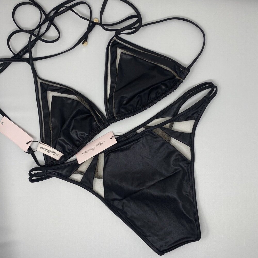 Agent Provocateur Tora Black Sand Bikini Set AP4 Large NWT - Picture 13 of 16